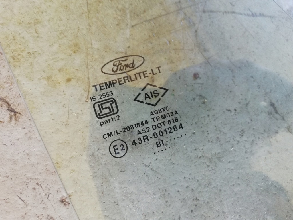 фото №2, Ford ka plus скло двері правий перед