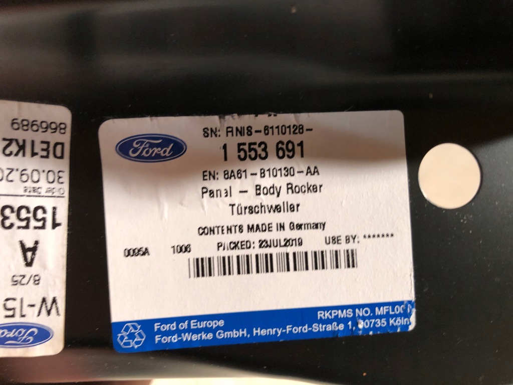 фото №3, Ford fiesta mk7 порог правый блок двигателя