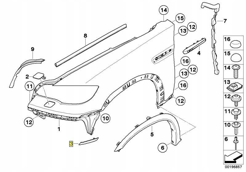 фото №11, Оригінальний відбивач бампера bmw x6 e71 правий