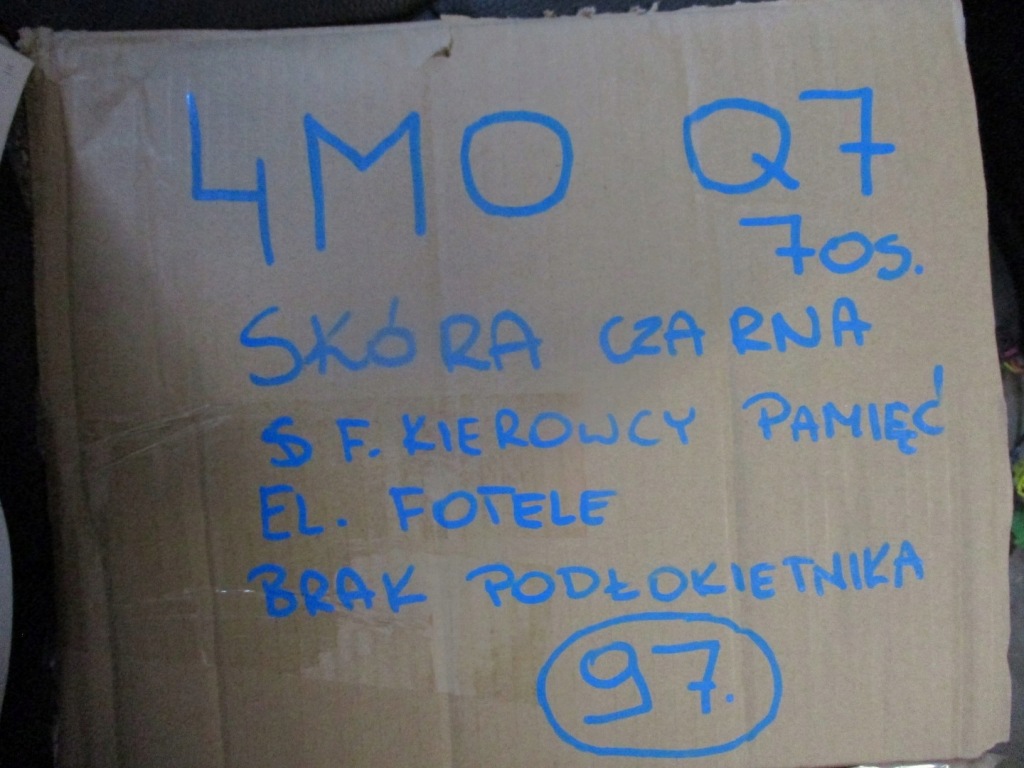 фото №9, Оббивка шкіра сидіння audi q7 4m0 7os