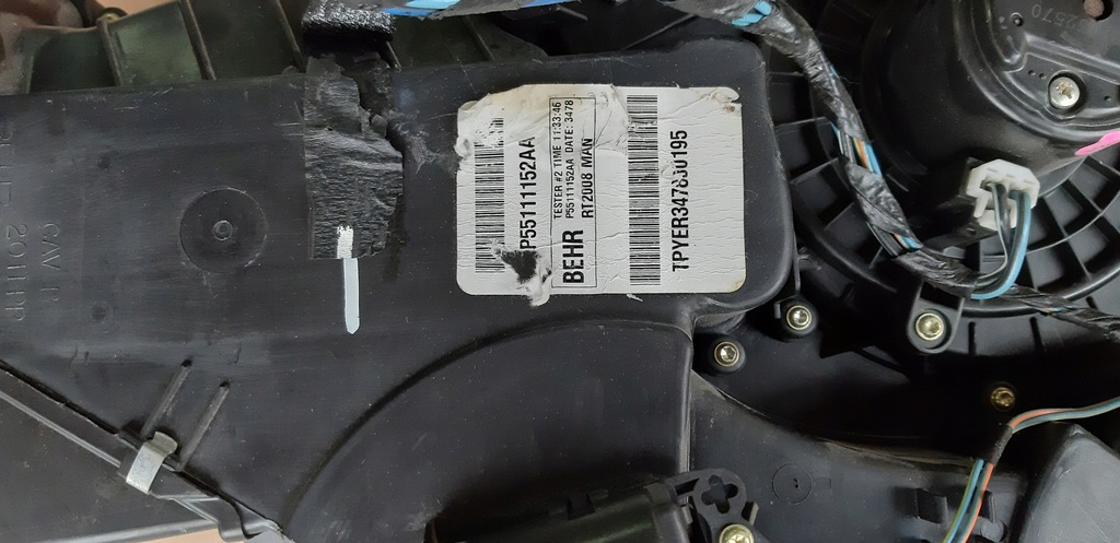 фото №4, Отопитель задняя chrysler voyager 08-17r caravan