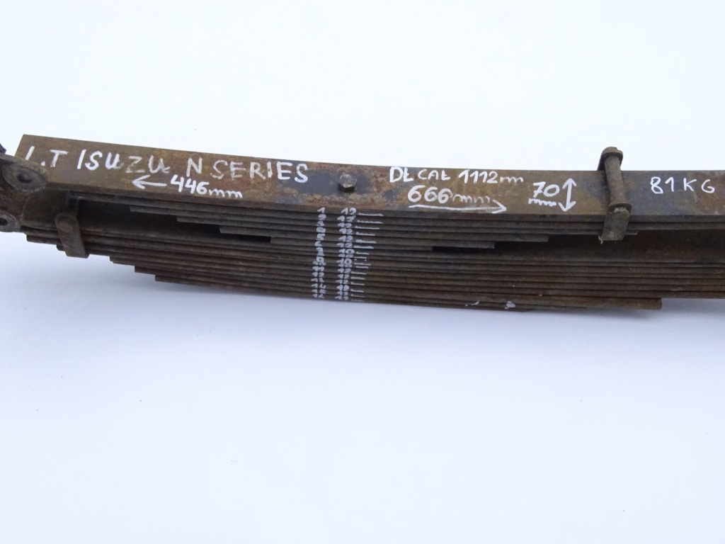 фото №4, Isuzu nqr npr nkr ресора задня 16 щітка 7cm кріплення