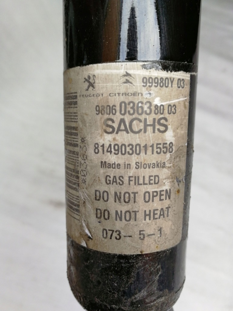 фото №2, Peugeot expert scudo 2,0hdi амортизатор задняя