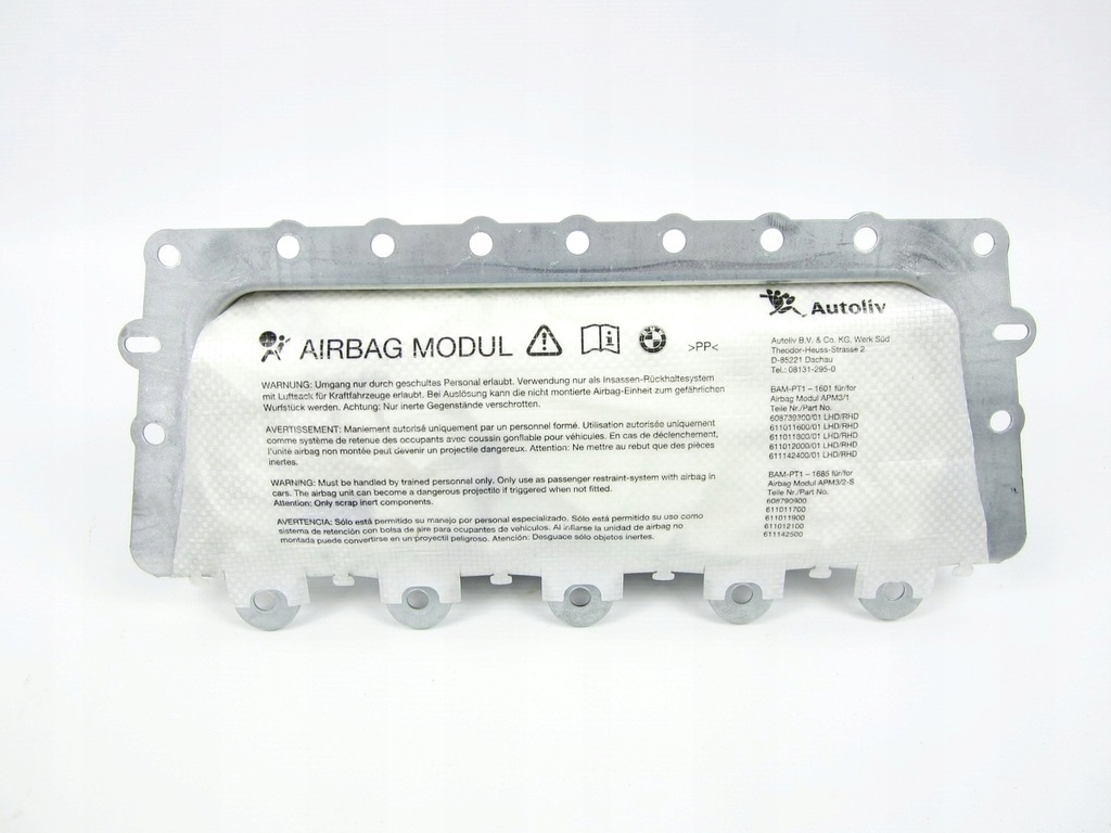 фото №1, Подушка подушка безопасности пассажира bmw f01 f02 9112152