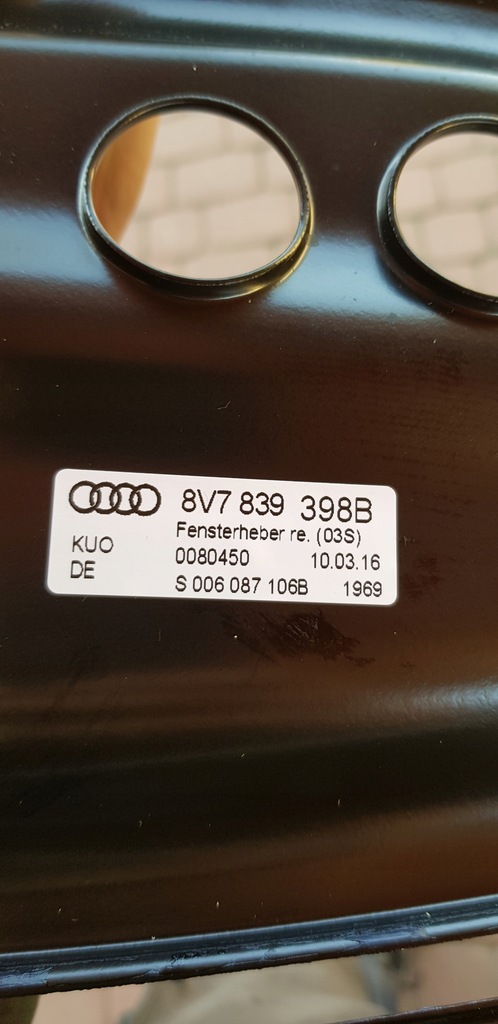 фото №5, Стекло кузовная подъемник audi a3 8v cabrio