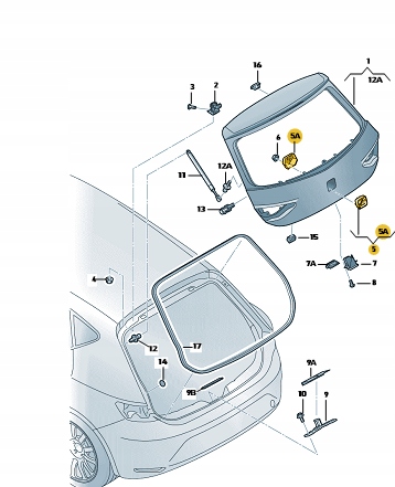 фото №4, Замок кришки багажника seat leon cupra 5f0827565d
