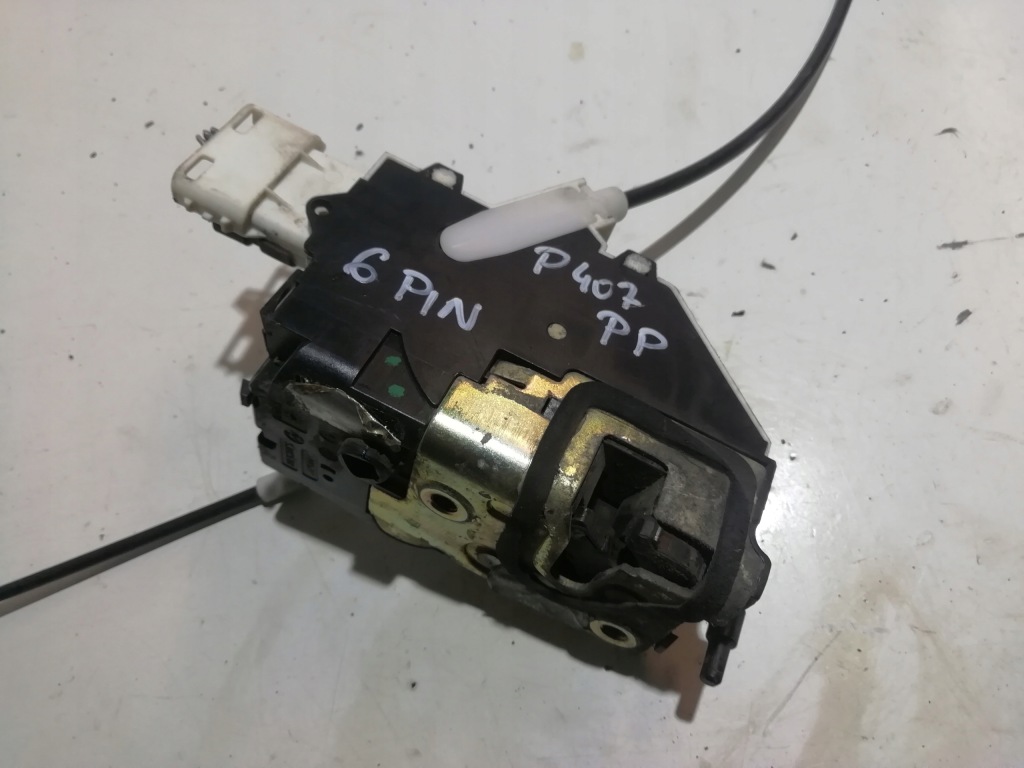 фото №1, Замок дверь peugeot 406 правый перед 6 pin