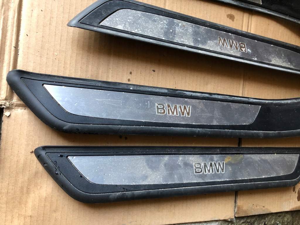 фото №5, Накладки порогові декоративні bmw f02 long комплект