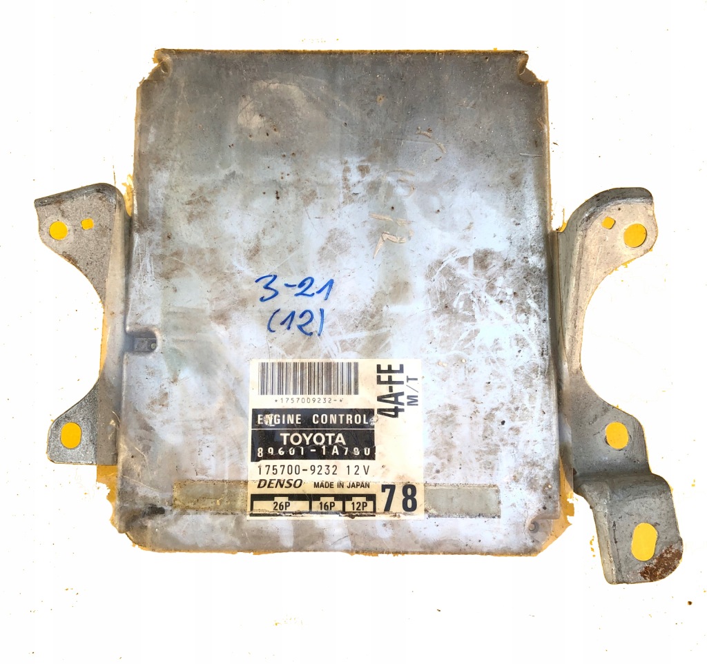 фото №1, Ecu toyota corolla 1.6 89661-1a780