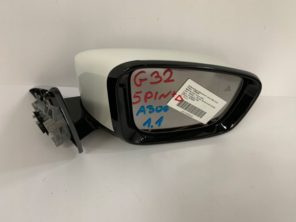 фото №1, Зеркало правое bmw 6 g32 5pin ассистент a300