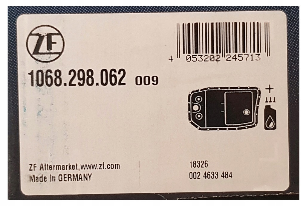 фото №16, Zf 1068.298.062 набор запчасти, замена масла автоматической коробки передач