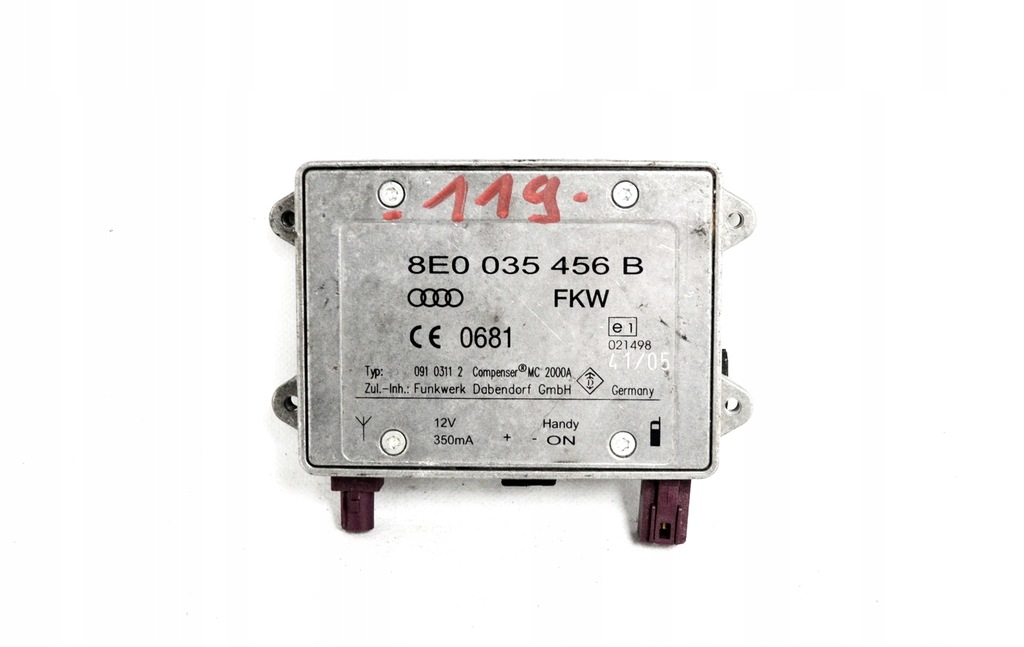фото №1, Audi модуль антенний 8e0035456b