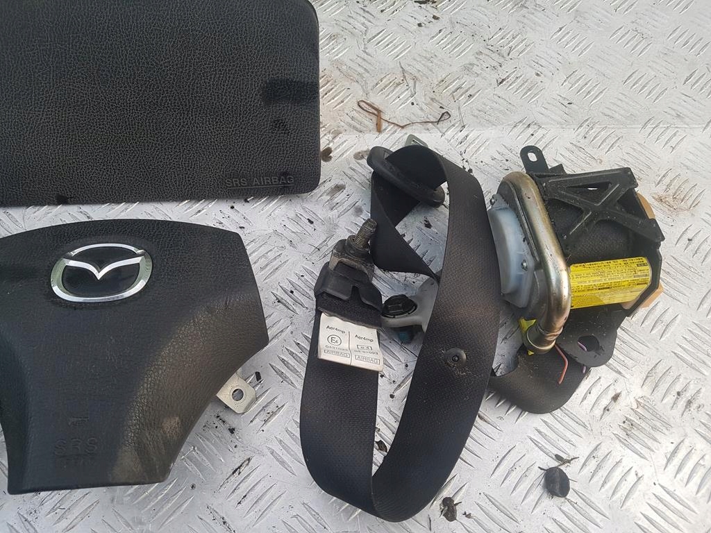 фото №3, Mazda 6 gg 02-08 подушка безопасности консоль подушки безопасности ремни kpl