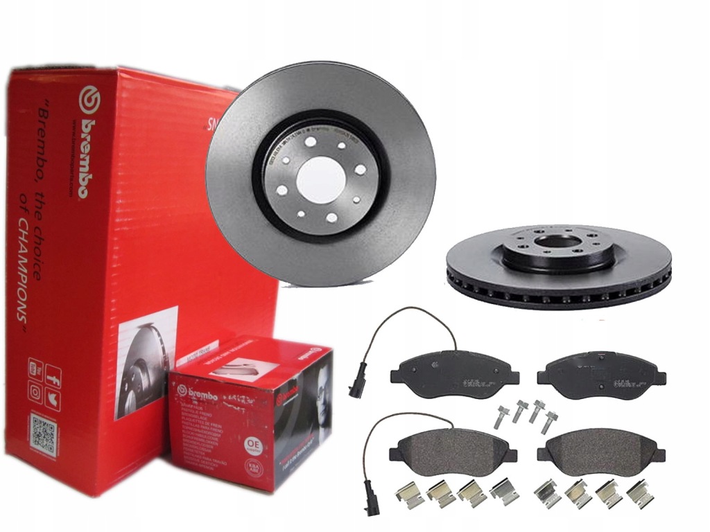 фото №1, Гальмівні диски гальмівні колодки brembo перед fiat bravo ii 281mm