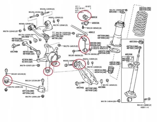 фото №3, Подвеска задняя втулки lexus is200 is300 99-05