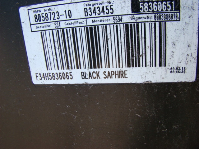 фото №6, Bmw 3-gt f-34 бампер m-пакет задняя задний