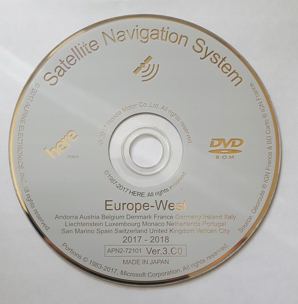 фото №6, Карты карта навигация honda accord civic cr-v fr-v