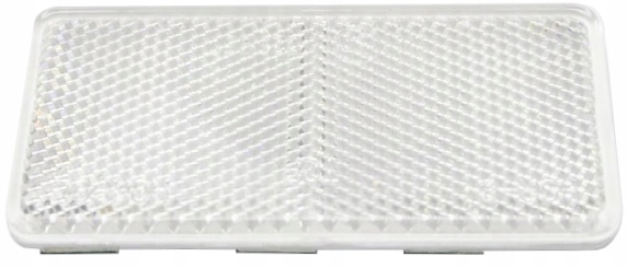 фото №1, Отражатель prostokątny самоклеящийся белый uo029