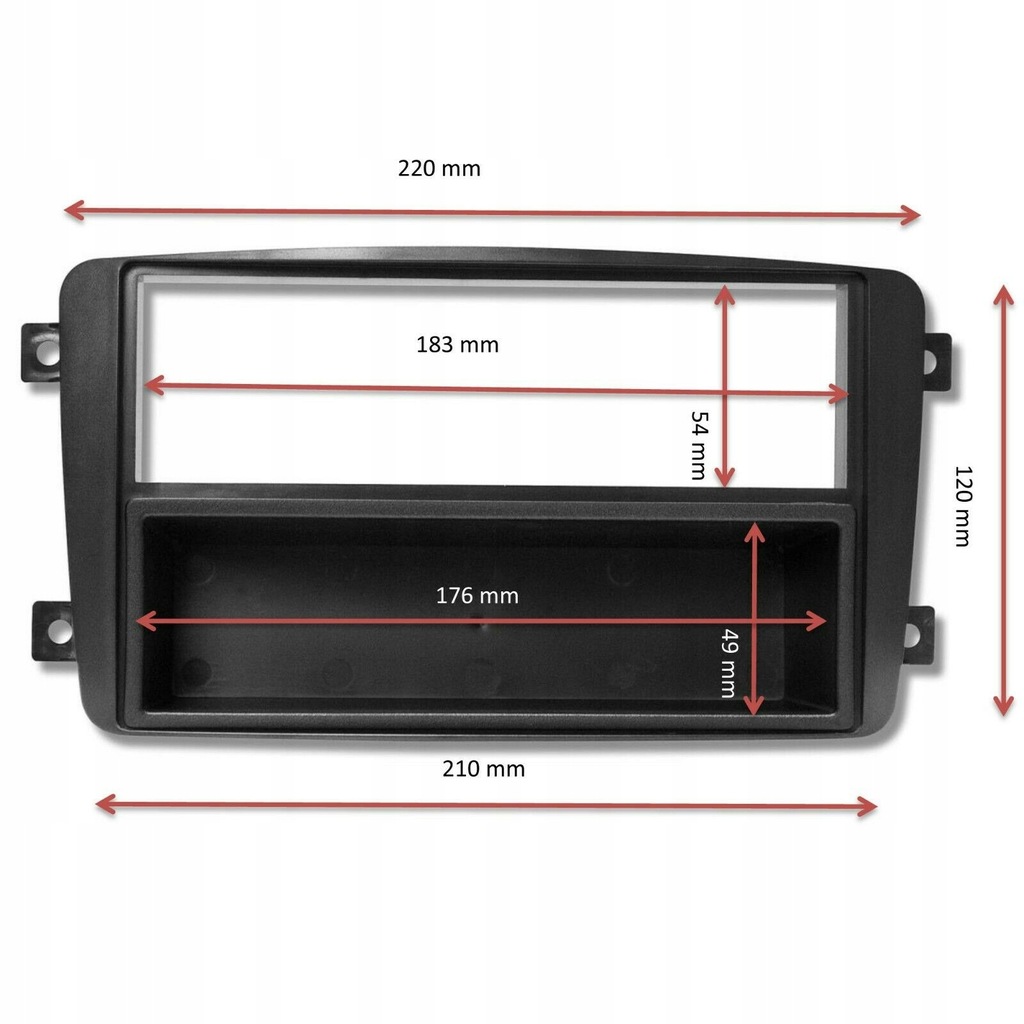 фото №3, Рамка радіо 1din mercedes c klasa w203 clk 61350