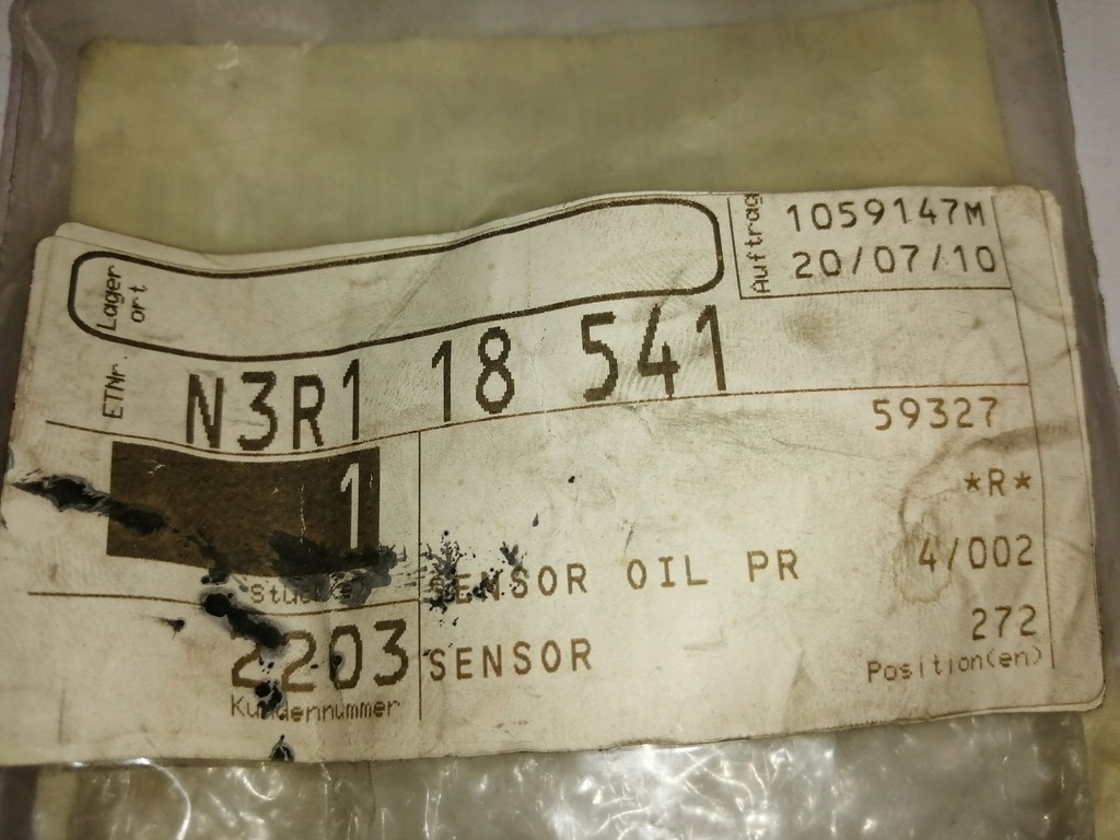 фото №5, Датчик оливи mazda rx-8 09-11 1.3l n3r1-18-541