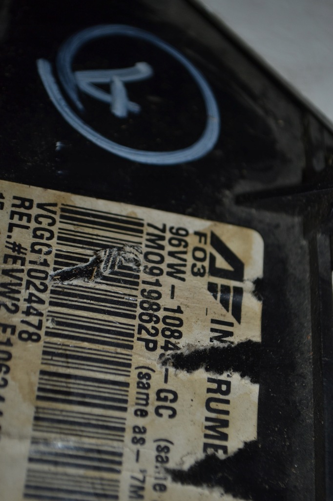 фото №4, Лічильник прилади seat alhambra 1.9 tdi 7m0919862p