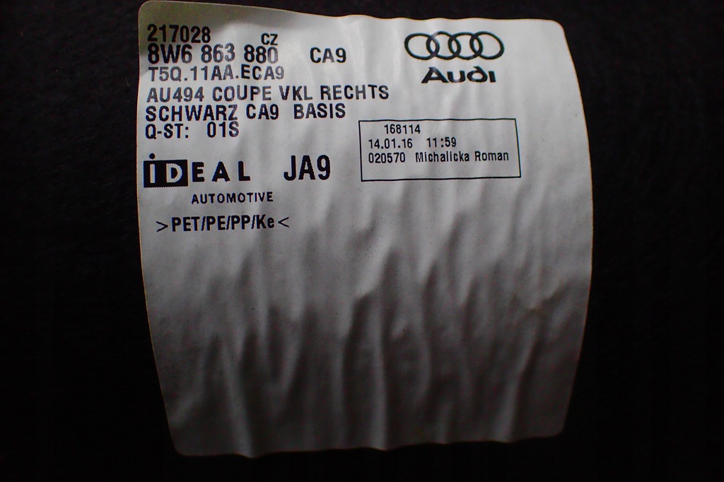 фото №6, Audi a5 8w обшивка багажника правий 8w6863880