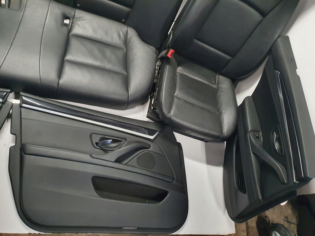 фото №8, Bmw 5 f10 сиденья заднее сиденье обшивки кожа
