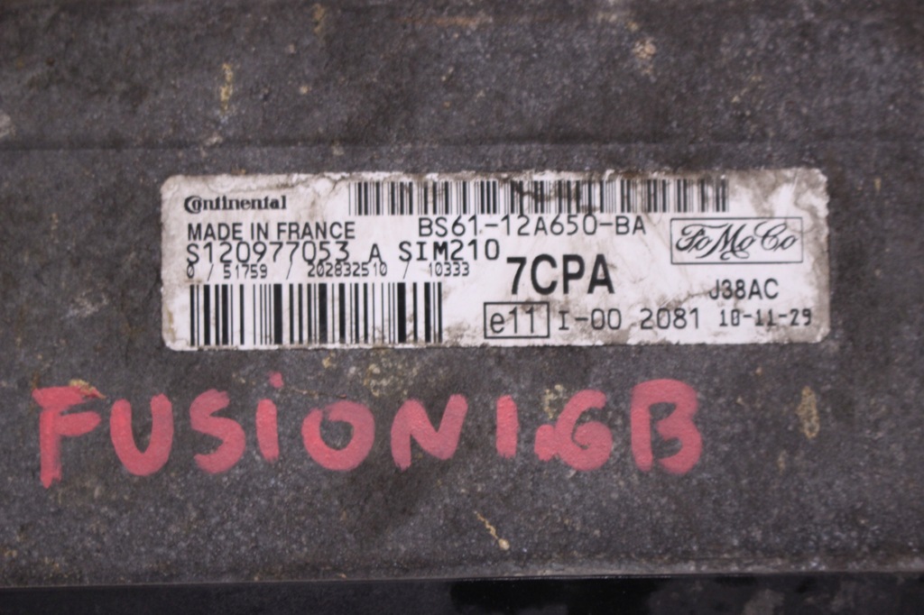 фото №5, Бортовий комп'ютер блок керування двигуна ford fusion 1.6 b 08r