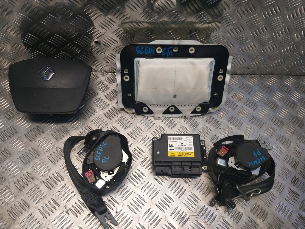 фото №1, Подушка подушка безопасности ремни модуль renault scenic iii