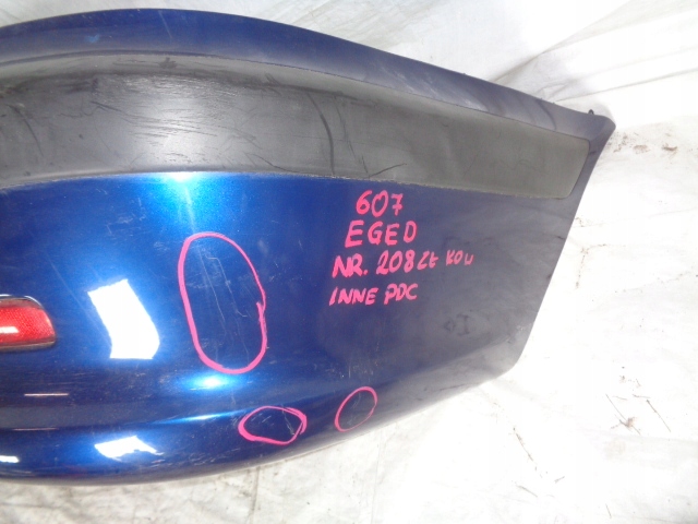 фото №9, Peugeot 607 sedan бампер задній задній pdc eged