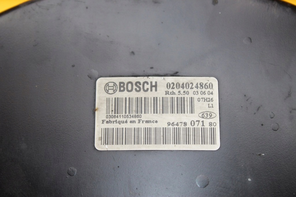 фото №5, Підсилювач гальм гальмівні xsara picasso 2.0hdi 0204024860