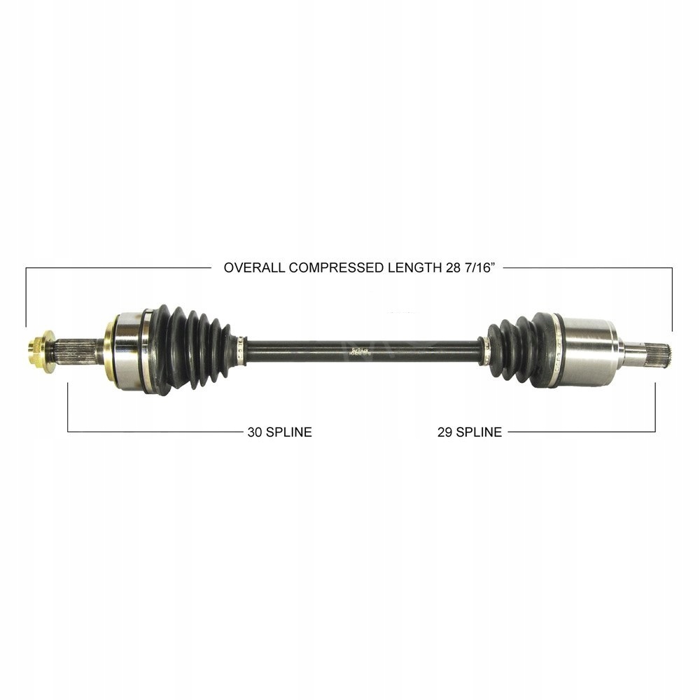 фото №1, Приводной вал передняя левая honda ridgeline 06-14