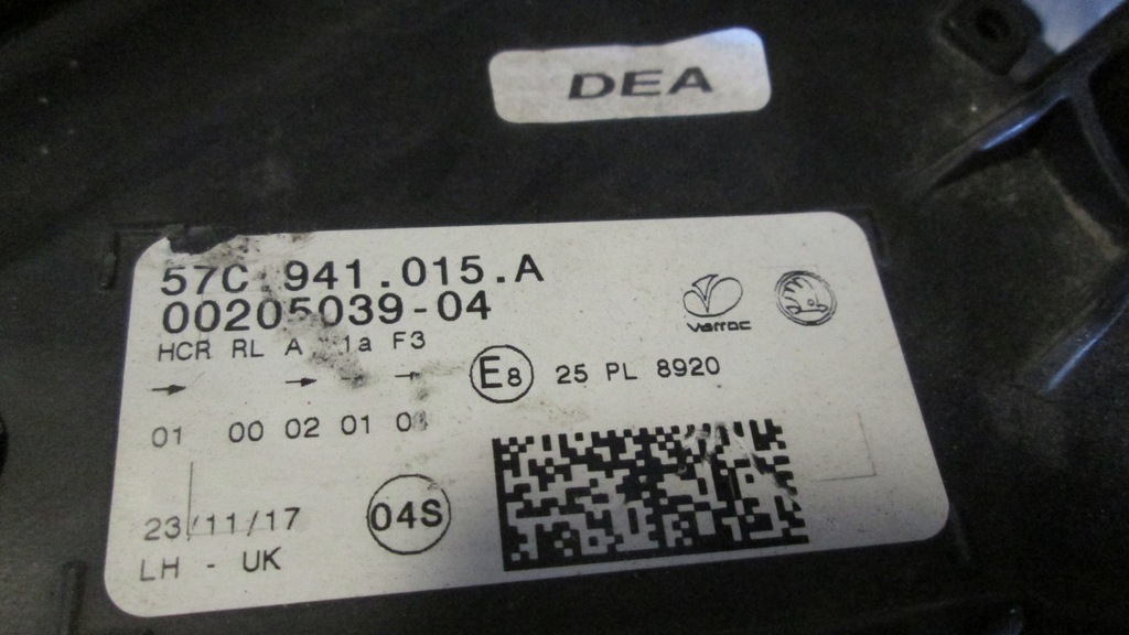 фото №5, Лампа фара левый оригинал skoda karoq