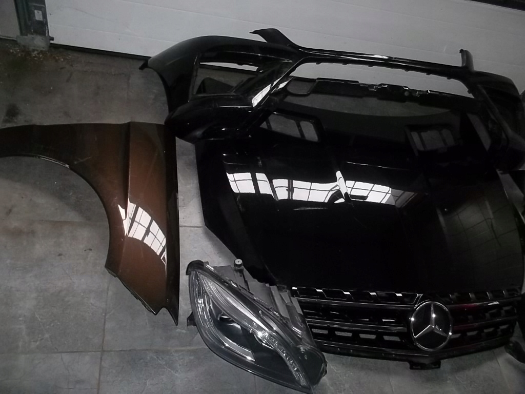 фото №2, Mercedes ml 166 amg w166 капот kompletny перед pas