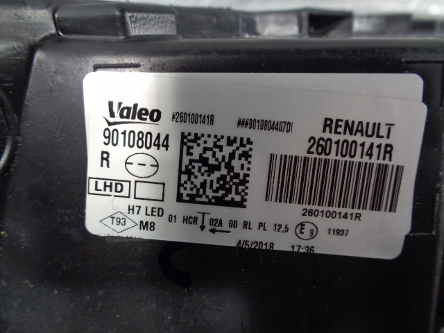 фото №10, Renault megane iv лампа led передня права nowa