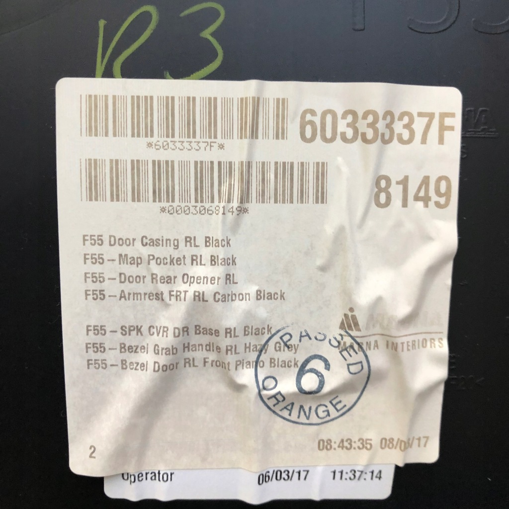 фото №3, Mini cooper f55 обшивка оббивка двері комплектна