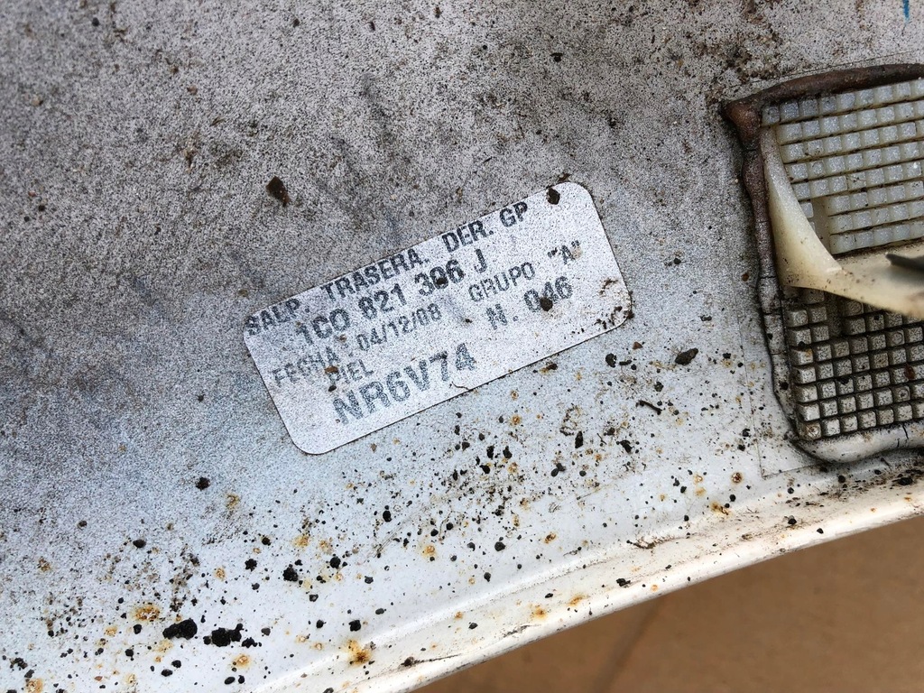 фото №5, Крыло задняя задний правый vw new beetle lift fl 1c0