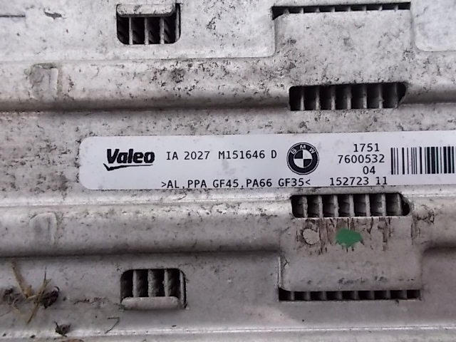 фото №6, Інтеркулер bmw 1 f20 f21 3 f30 31 f32 f34 7600532