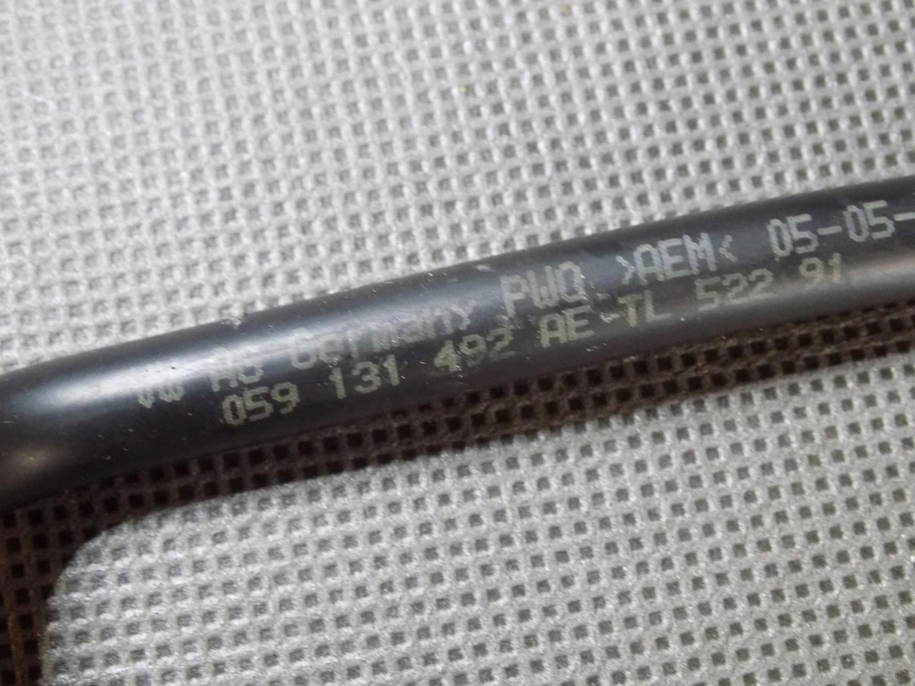 фото №2, Vw touareg 7p шланг wąż 059131492