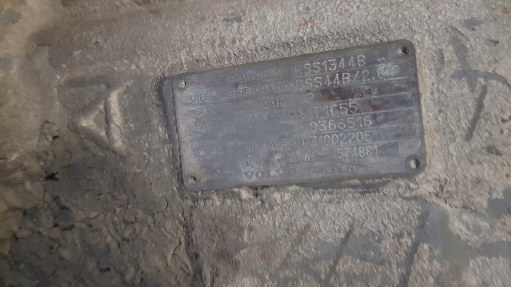 фото №2, Дифференциал вкладыш мост rss1344b 2.85 volvo fh fm