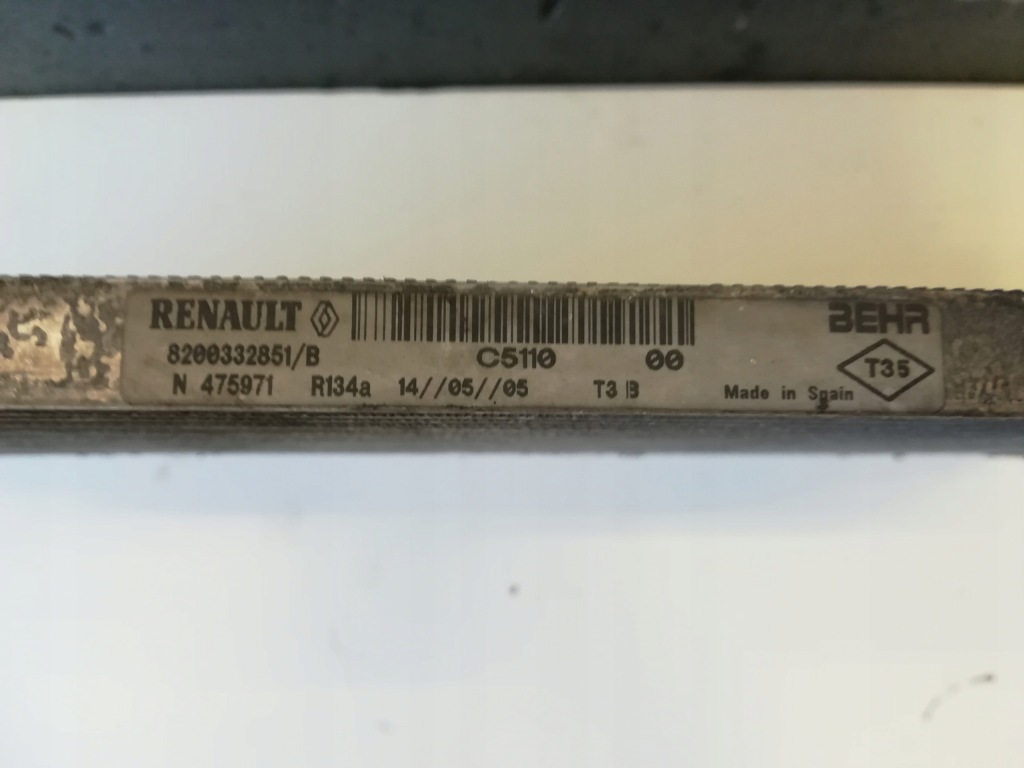 фото №2, Радіатор кондиціонера renault espace iv 8200332851/b