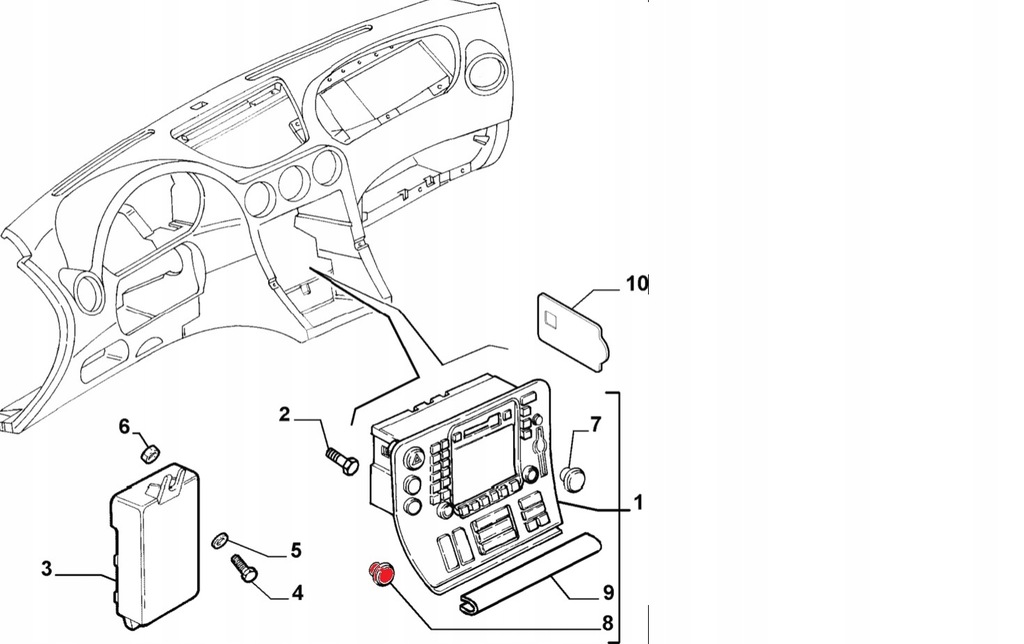 фото №3, Alfa romeo 166 ручка ручка ics ліва nowe oem