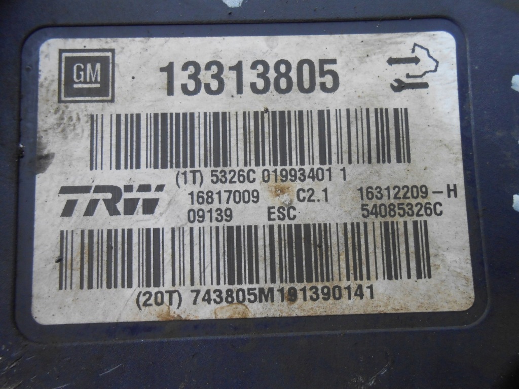 Opel-części | insignia a насос блок управления abs 2.0 cdti 13313805 с Разборки