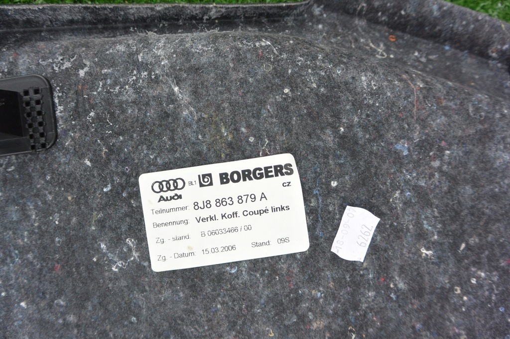 фото №8, Обшивка багажника tepicerka audi tt 8j комплект