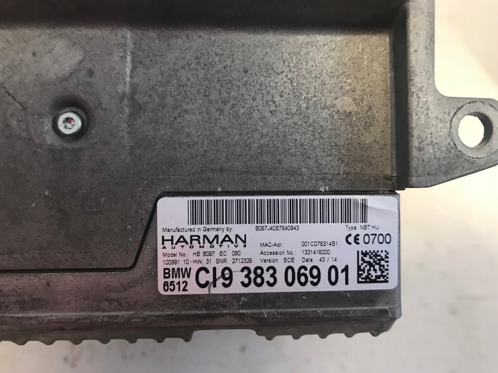 фото №5, Модуль навигация harman bmw f30 nbt 9383069