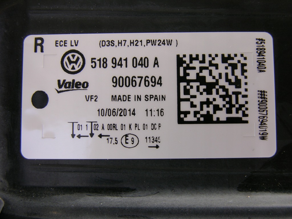 фото №15, Vw golf sportsvan лампа правая + левая ксенон anglik