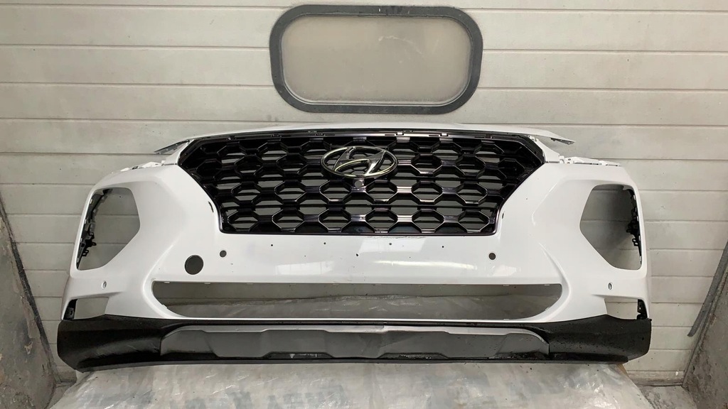 фото №1, Hyundai santa fe 2019- бампер передній перед