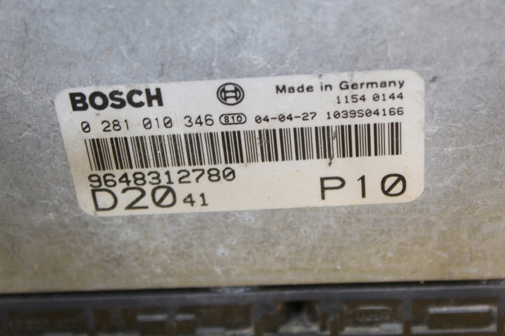 фото №6, Бортовий комп'ютер двигуна jumper ii 2.0 hdi 9648312780