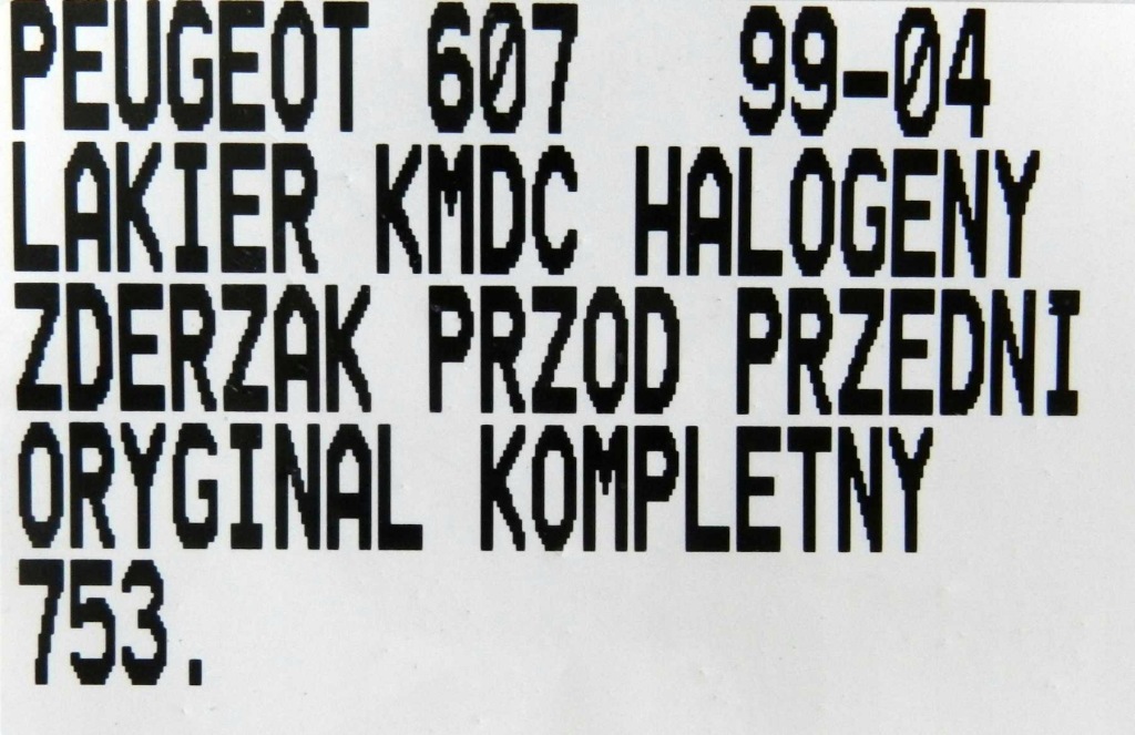 фото №15, 753.zderzak перед передний peugeot 607 99-04 kmdc