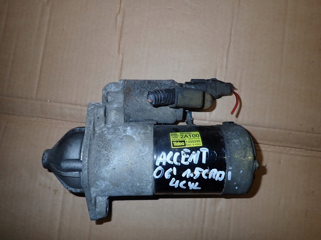 фото №1, Hyundai getz matrix accent crdi 06-10 стартер